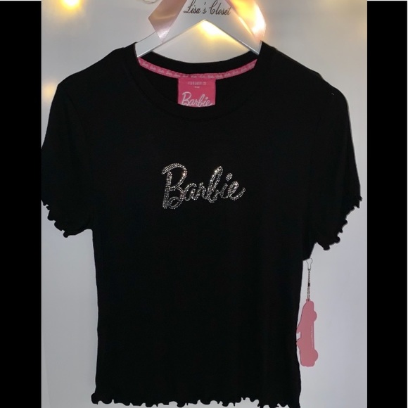 Forever 21 Tops - Barbie Rhinestone T-shirt
